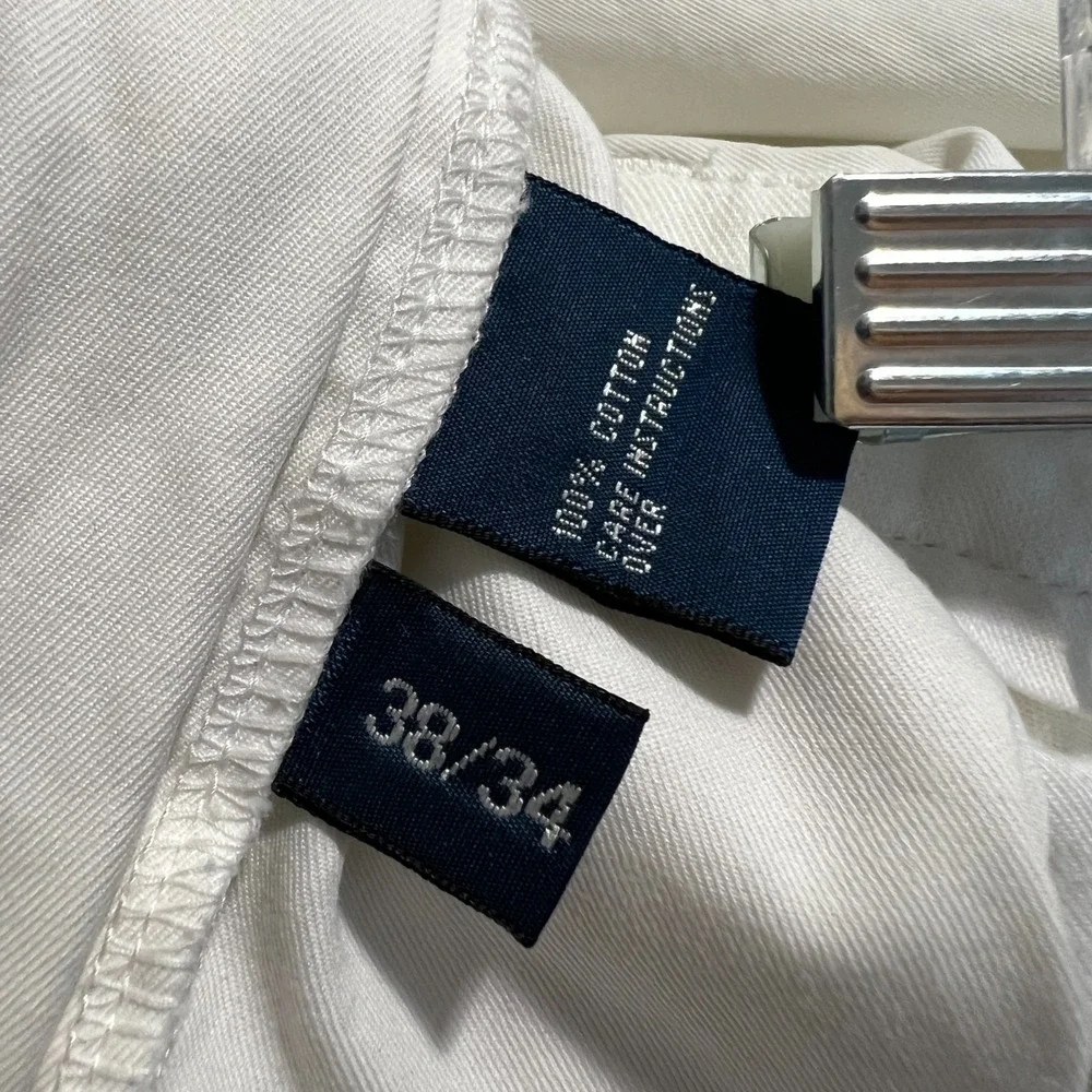 Polo Ralph Lauren Prospect Pants Mens 38x34 (36x33) White Chino Cotton Straight